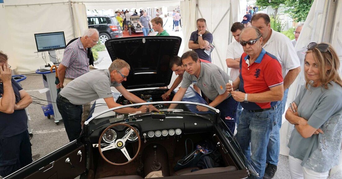 Bei der heurigen Ennstal Classic waren die Spezialisten des Grazer Diagnosetechnik-Unternehmens AVL Ditest für manche Teilnehmer Retter in der Not.