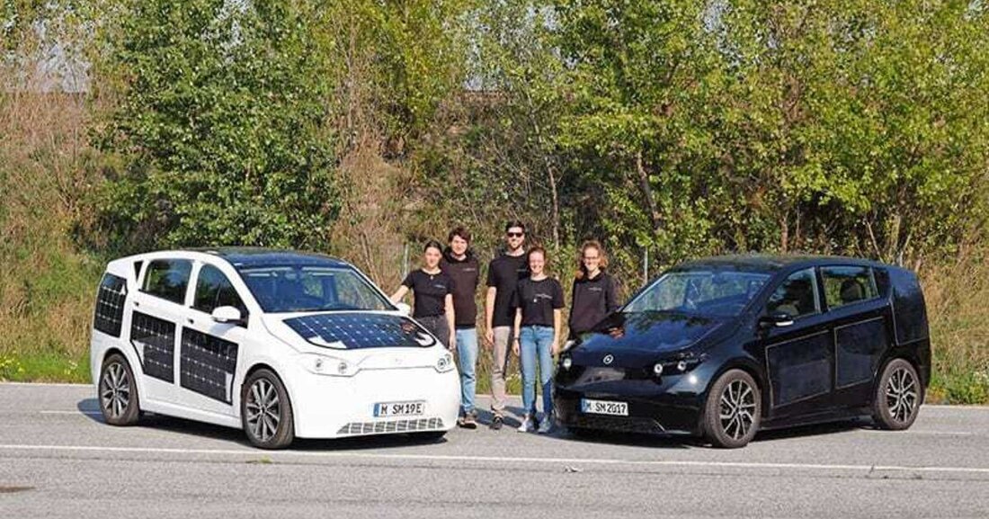Das Münchner Tech-Startup Sono Motors präsentierte sein innovatives Elektroauto Sion in Wien.