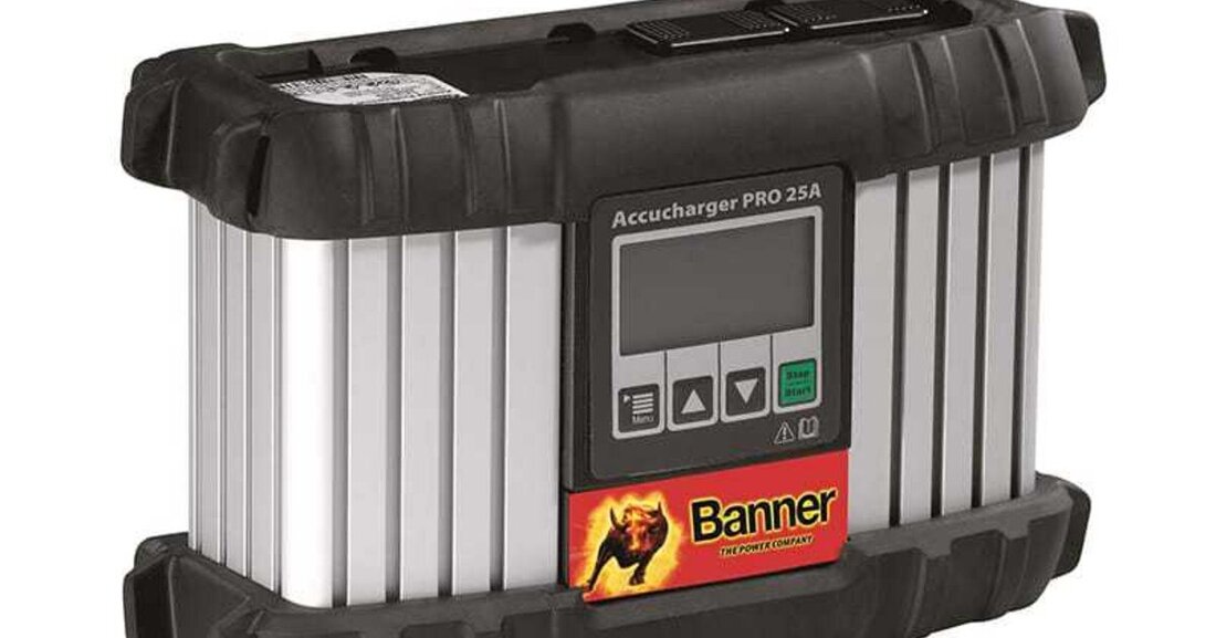 Mit dem neuen Banner Accucharger Pro 25 A steht ab sofort ein vollautomatisches Profi-Ladegerät mit einer spitzen Ladeleistung zu einem attraktiven Preis zur Verfügung.