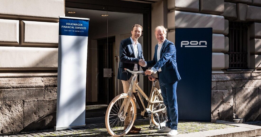 Volkswagen Financial Services erwirbt 49 Prozent der Anteile an Pons Fahrradleasing-Tochter Bike Mobility Services.