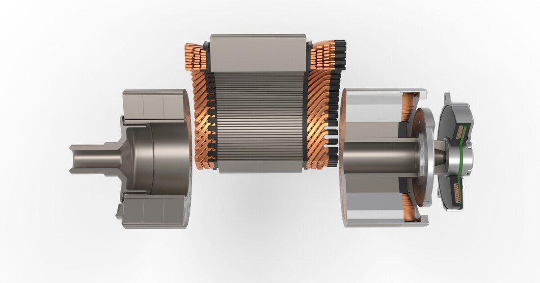 Die neuen Mahle E-Motoren vereint hohe Effizienz mit kontaktloser Leistungsübertragung und einem Verzicht auf Seltene Erden.
