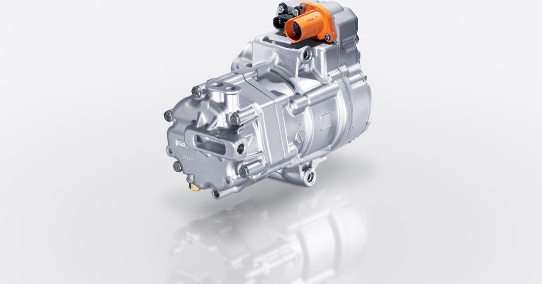 Mahles aktueller Bestseller ist ein leistungsstarker elektrischer Klimakompressor für E-Fahrzeuge.