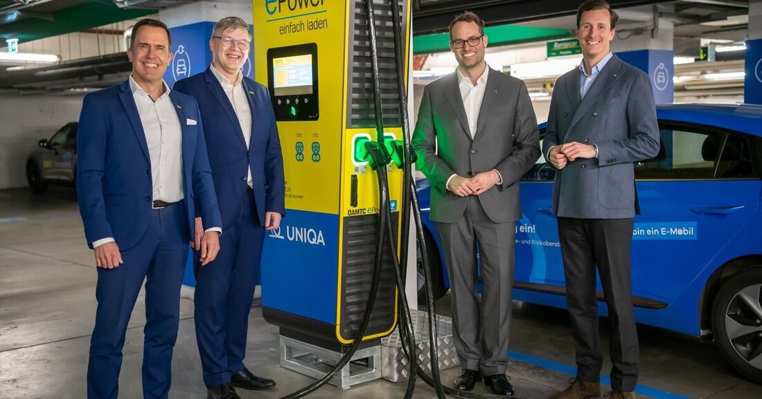 Öamtc und Uniqa schließen eine Partnerschaft für Preistransparenz und eröffnen rund 60 öffentliche Ladepunkte in ganz Österreich, bei denen nur der tatsächlich bezogene Strom ohne versteckte Zusatzkosten verrechnet wird.