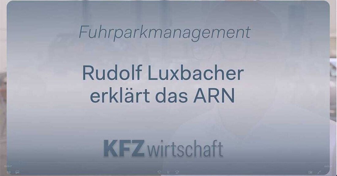 Rudolf Luxbacher erklärt das Automotive Repair Network (ARN) von Axalta für Fuhrpark- und Flottenbetreiber.