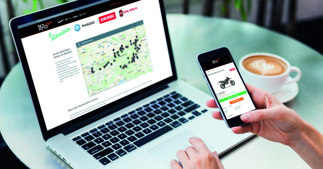 Die Faber GmbH, heimischer Generalimporteur der Marken Piaggio, Vespa, Derbi und Gilera hat einen Onlineshop für Neufahrzeuge gestartet.