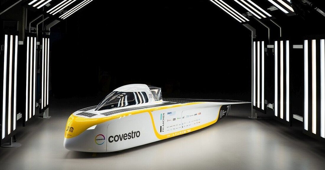 Das Team Sonnenwagen Aachen tritt bei der neu geschaffenen „Solar Challenge Morocco 2021“ im Oktober 2021 mit seinem Sonnenwagen 3 an, der auf Bridgestone Ecopia Reifen rollt.
