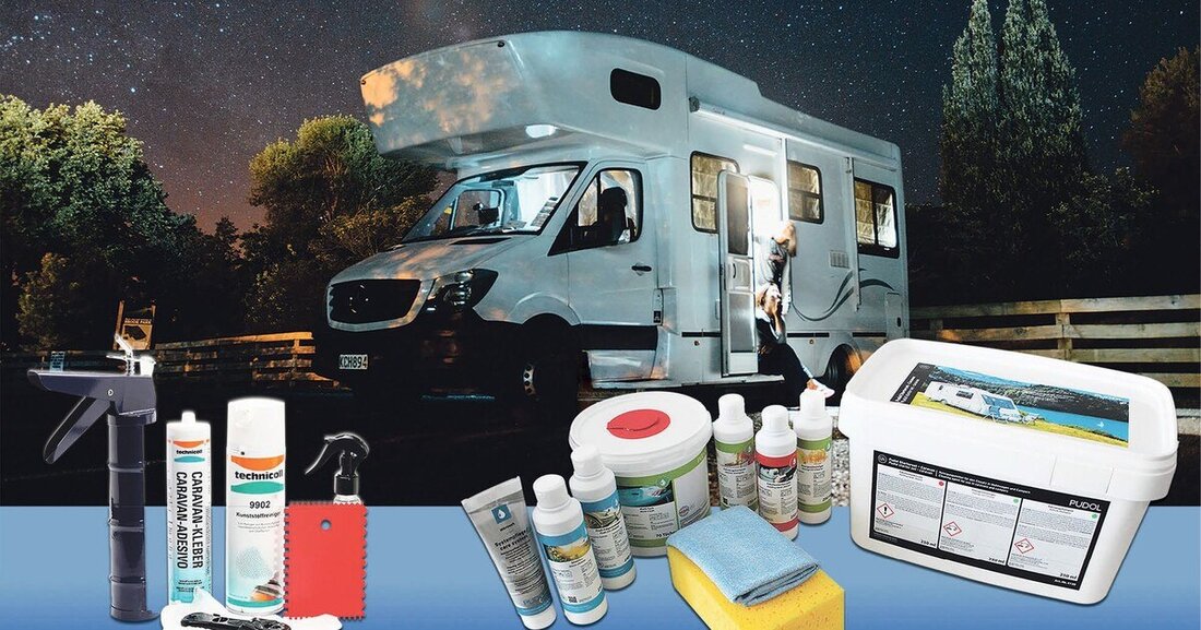 Die Ruderer Klebetechnik GmbH hat für alle Anwendungsbereiche bei Bau, Wartung, Reparatur und Pflege von Caravans Hochleistungskleber im Sortiment, die beim Abdichten, Kleben und Reparieren helfen.