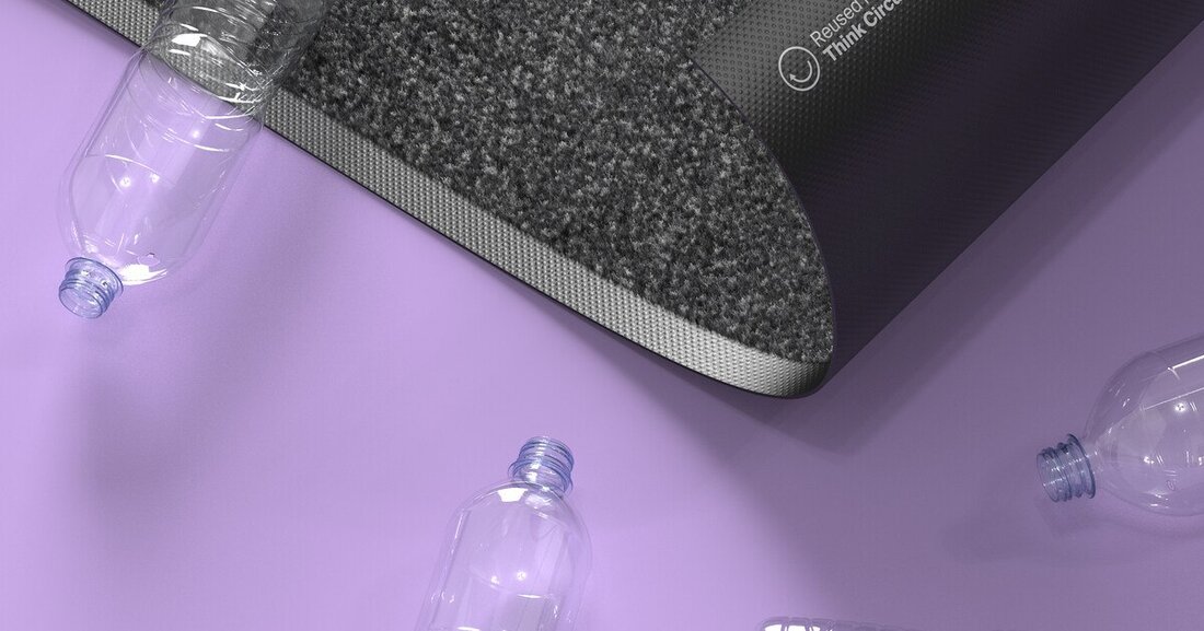 CWS hat eine nachhaltige Schutzmatte entwickelt, die vor Arbeitsunfällen schützt und dabei Millionen von alten Plastikflaschen ein zweites Leben schenkt.