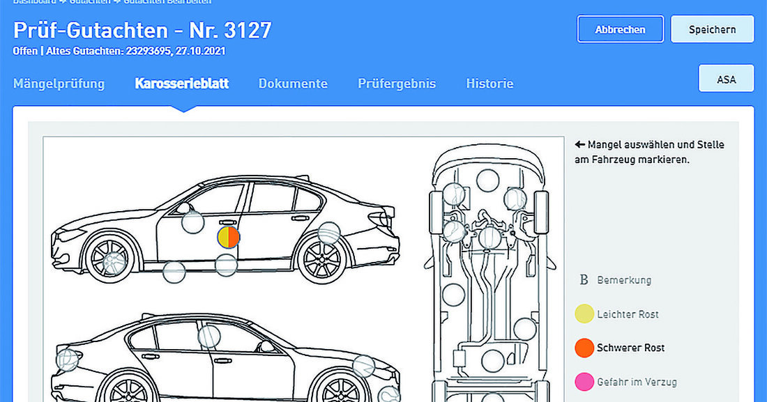 Das praktische Karosserieblatt in der EBV erhält ein Update, womit es noch leichter wird, relevante Karosserieschäden für die §57a-Überprüfung sicher zu dokumentieren. 