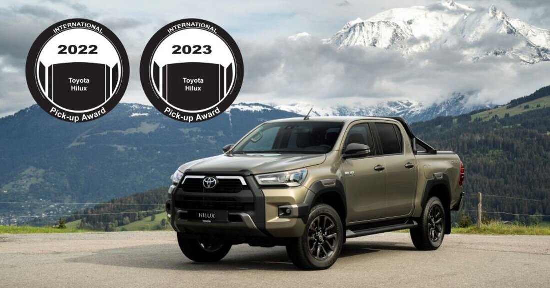 Der Internationale Pick-up-Award (IPUA) 2022/23 geht in diesem Jahr an den Toyota Hilux. Der japanische Pick-up wird sein 1968 produziert und hat zum aktuellen Modelljahr einen 2,8 Liter-Diesel-Motor als weitere Motor-Alternative dazu bekommen.