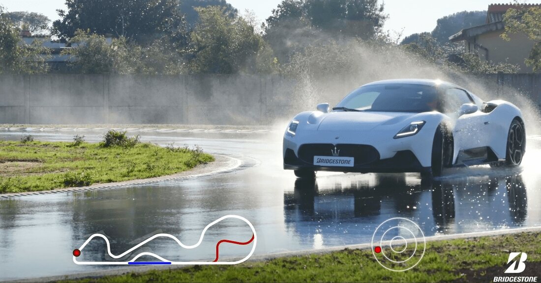 Der Reifenhersteller Bridgestone weiht seinen neuen, hochmodernen Nasshandling-Kurs auf dem europäischen Testgelände ein. 