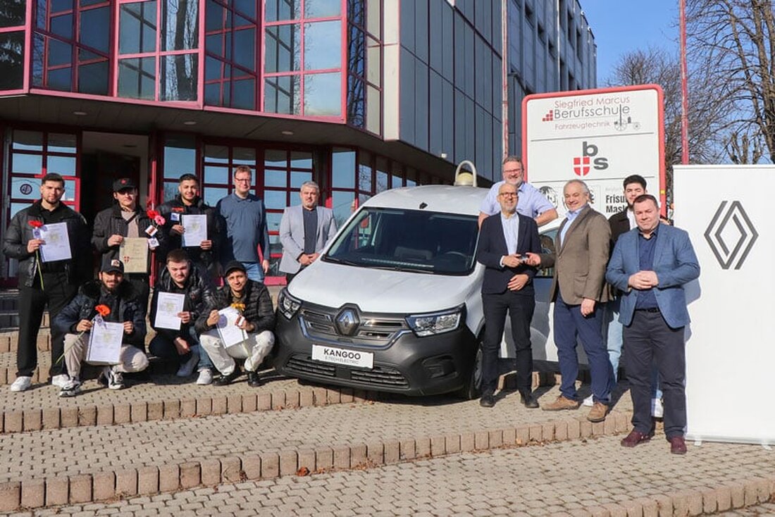 Die Siegfried Marcus Berufsschule für Fahrzeugtechnik freut sich über eine großzügige Unterstützung durch die Renault Österreich GmbH und die Bundesinnung Mechatronik.