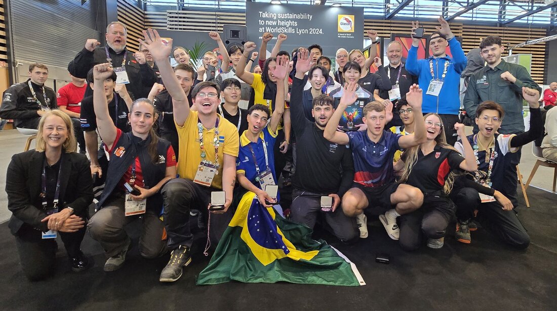 Die BASF Coatings fördert den Nachwuchs in der Autoreparaturlackindustrie mit der Unterstützung des Berufswettbewerbs World Skills International.