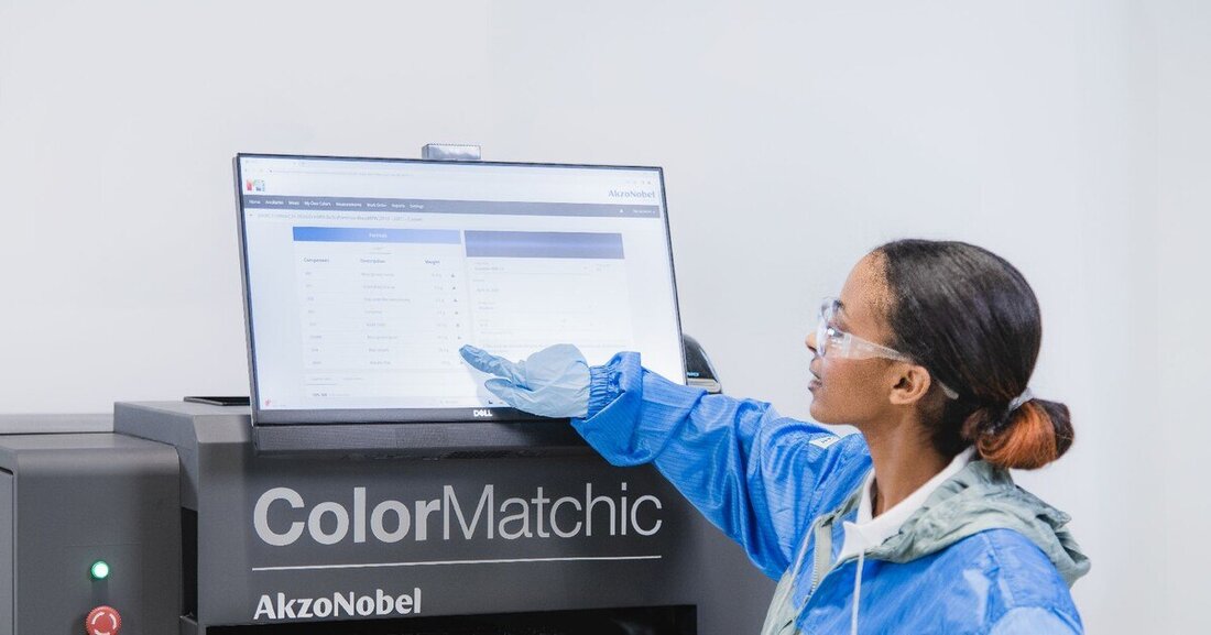 Die Mischmaschine ColorMatchic von AkzoNobel steigert sowohl die Effizienz als auch die Nachhaltigkeit.