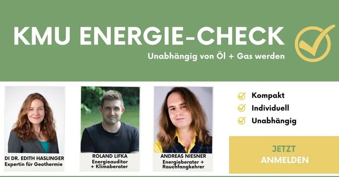 Unser KMU Energie-Check verrät Ihnen, welches Energiekonzept Ihrem Unternehmen mehr Unabhängigkeit bringt. Jetzt anmelden!