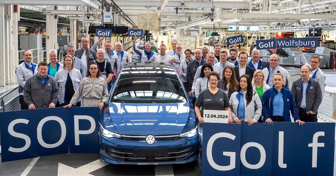 Im Volkswagen Werk Wolfsburg ist die Serienfertigung des neuen Golf der nunmehr achten Modellgeneration gestartet.