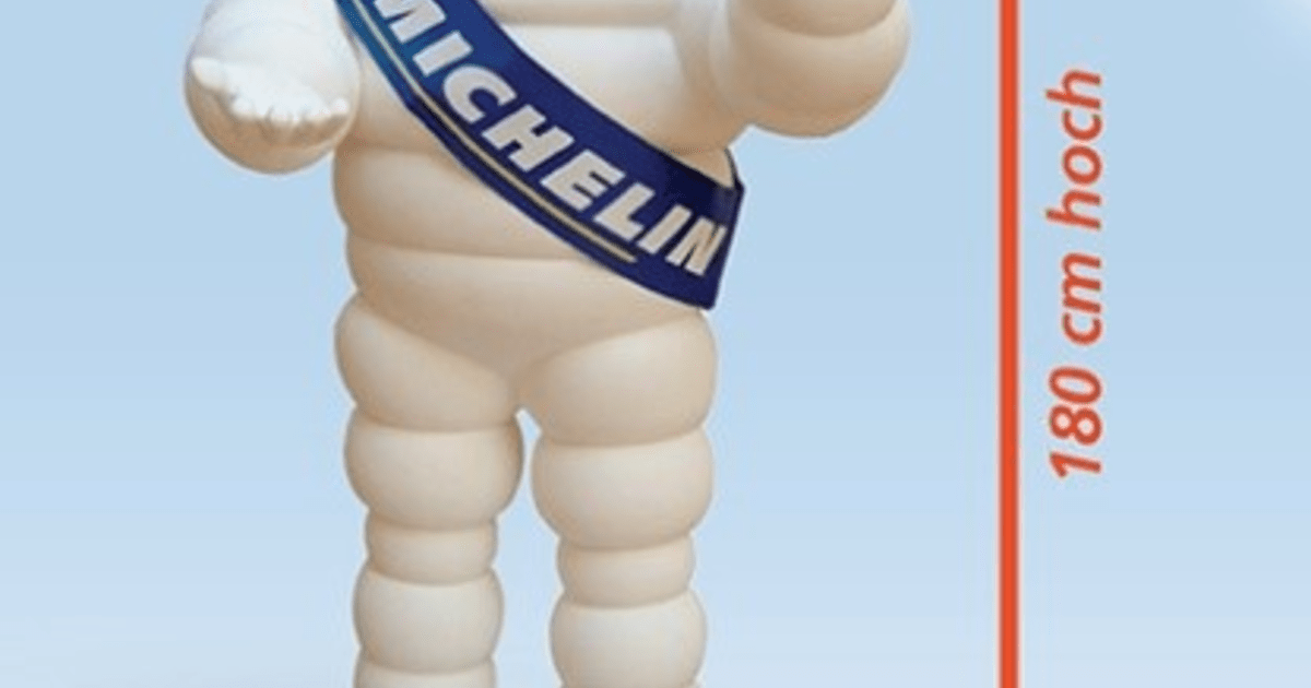 Bibendum in Lebensgröße zu gewinnen