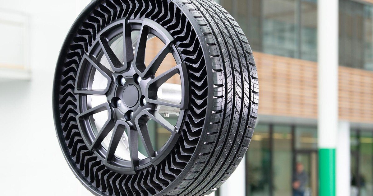 Der luft- und pannenloser Reifen: Michelin Uptis