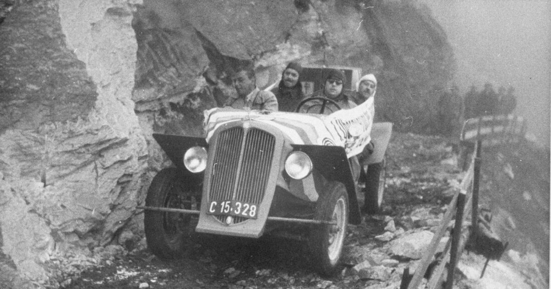 Vor 90 Jahren gelang die erste automobile Alpenüberquerung auf der noch unfertigen Großglockner Hochalpenstraße.